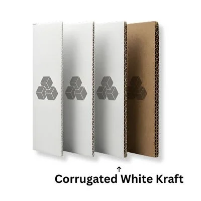 Corrugated White Kraft
