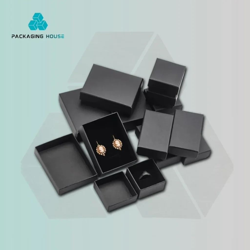 Custom black jewelry boxes