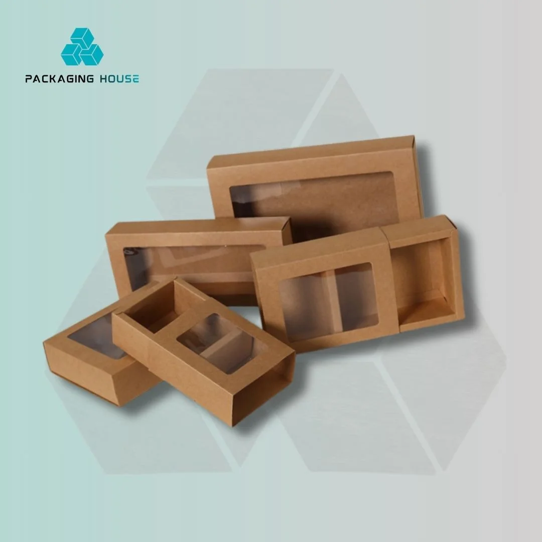 Custom kraft window boxes