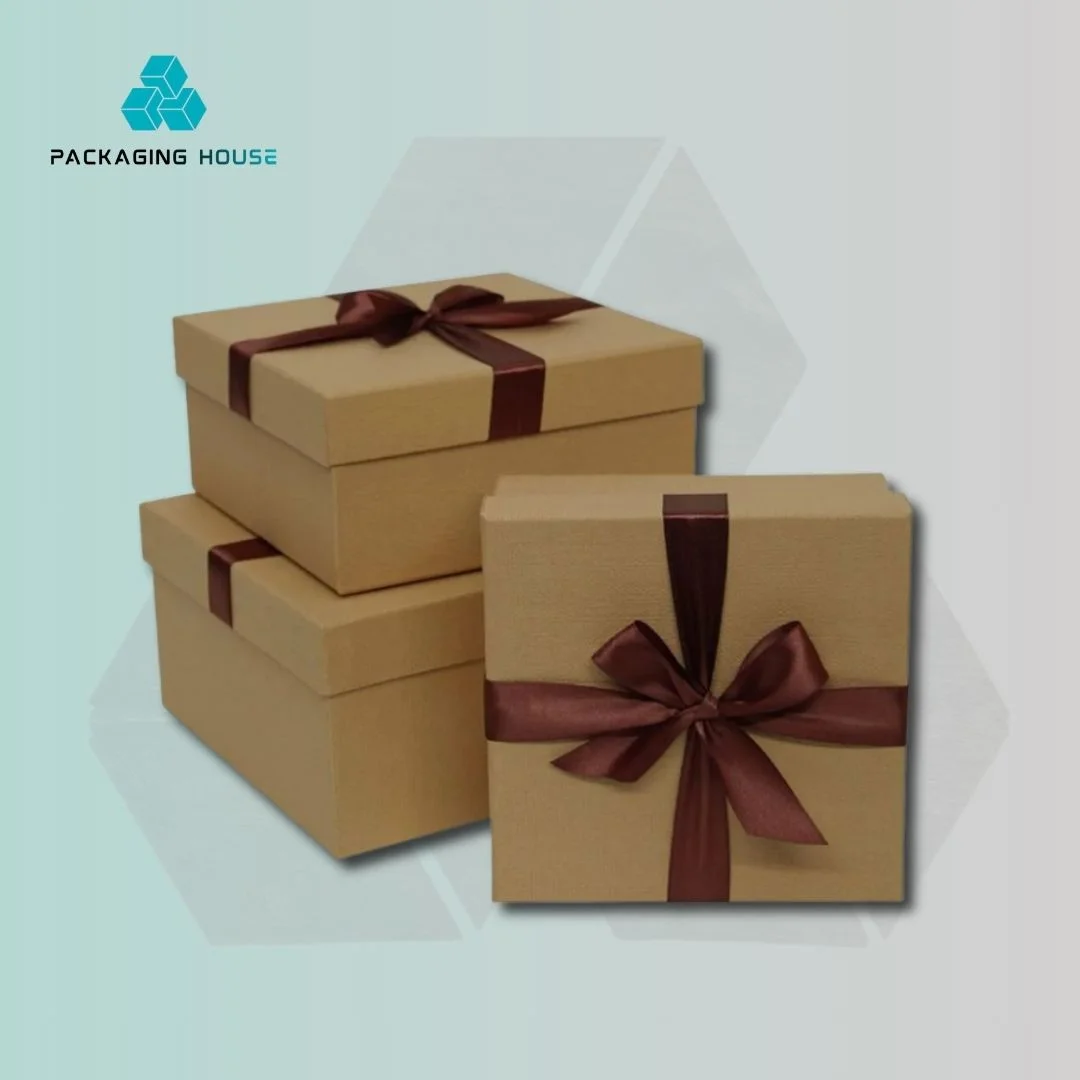 custom 2 piece gift kraft box