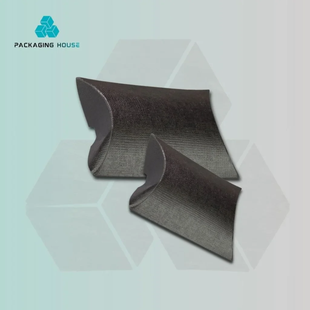 custom black pillow boxes