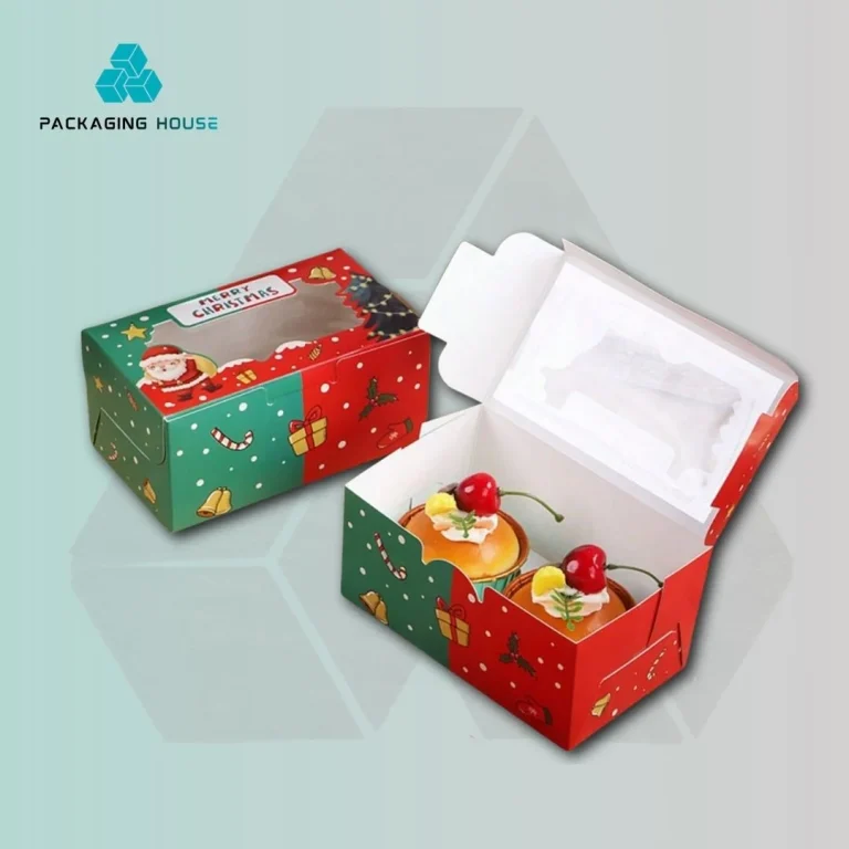 custom christmas cupcake boxes