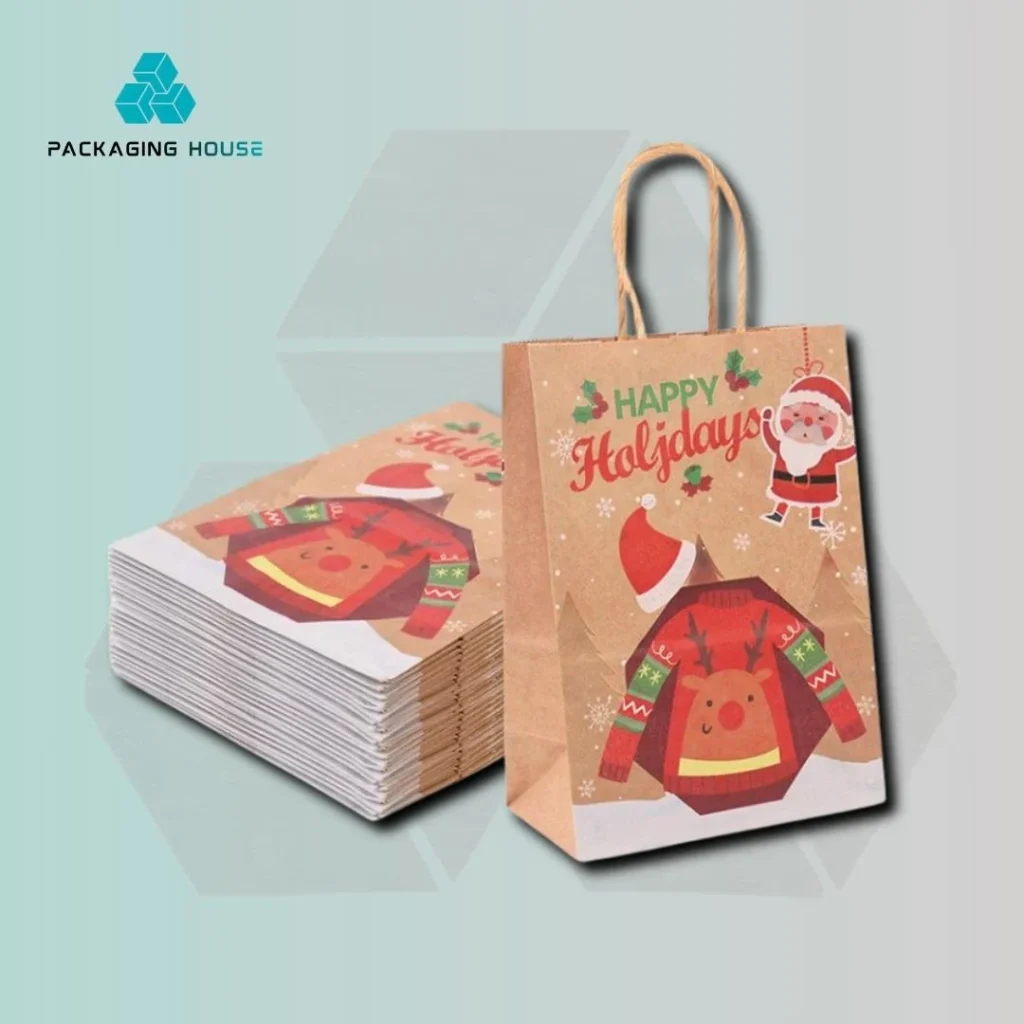 custom christmas paper bags