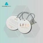 custom circle hang tags