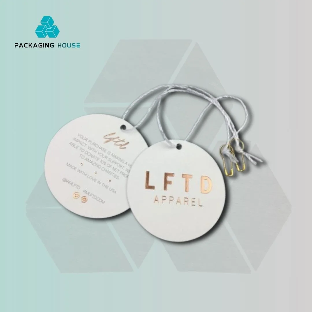 custom circle hang tags