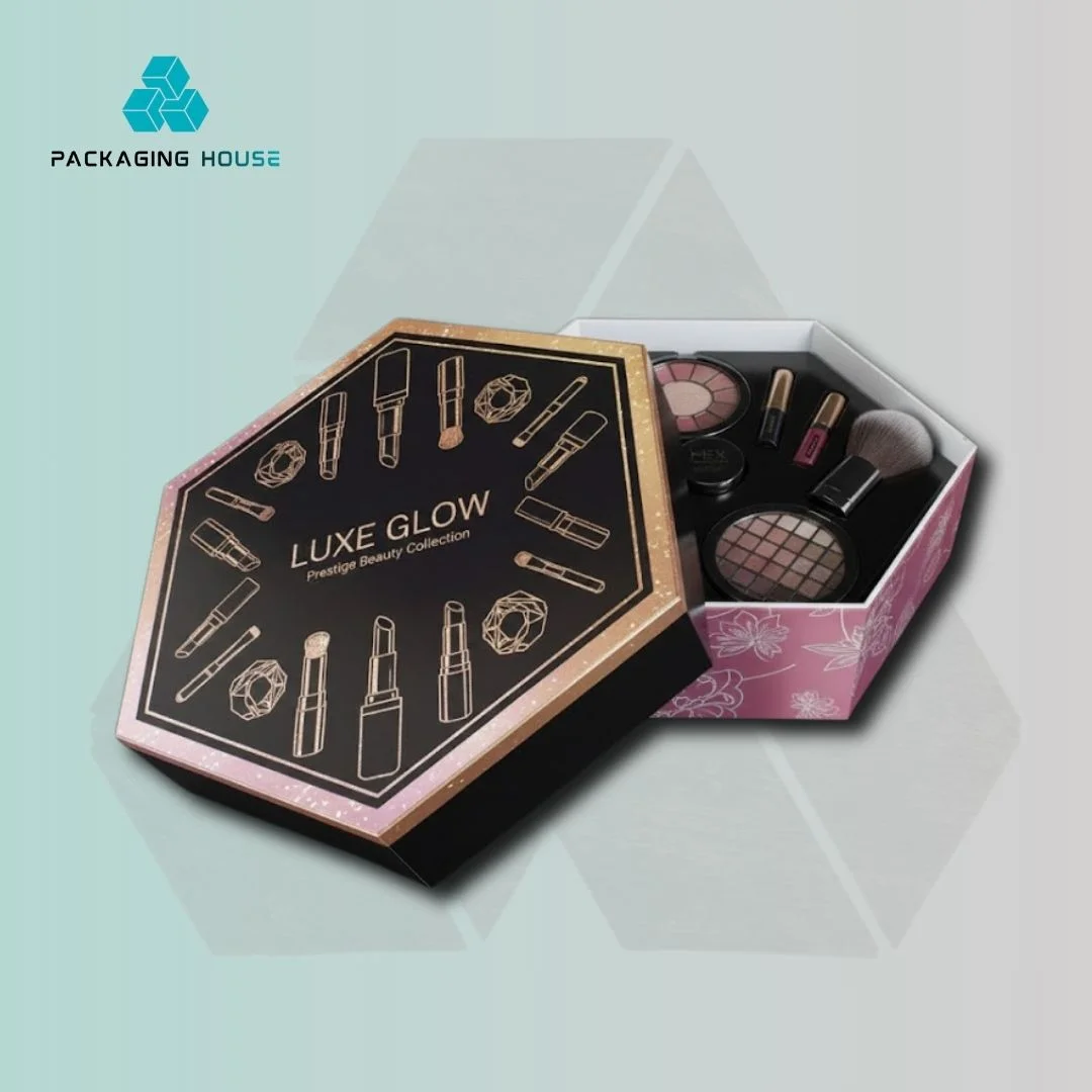 custom cosmetic hexagon boxes