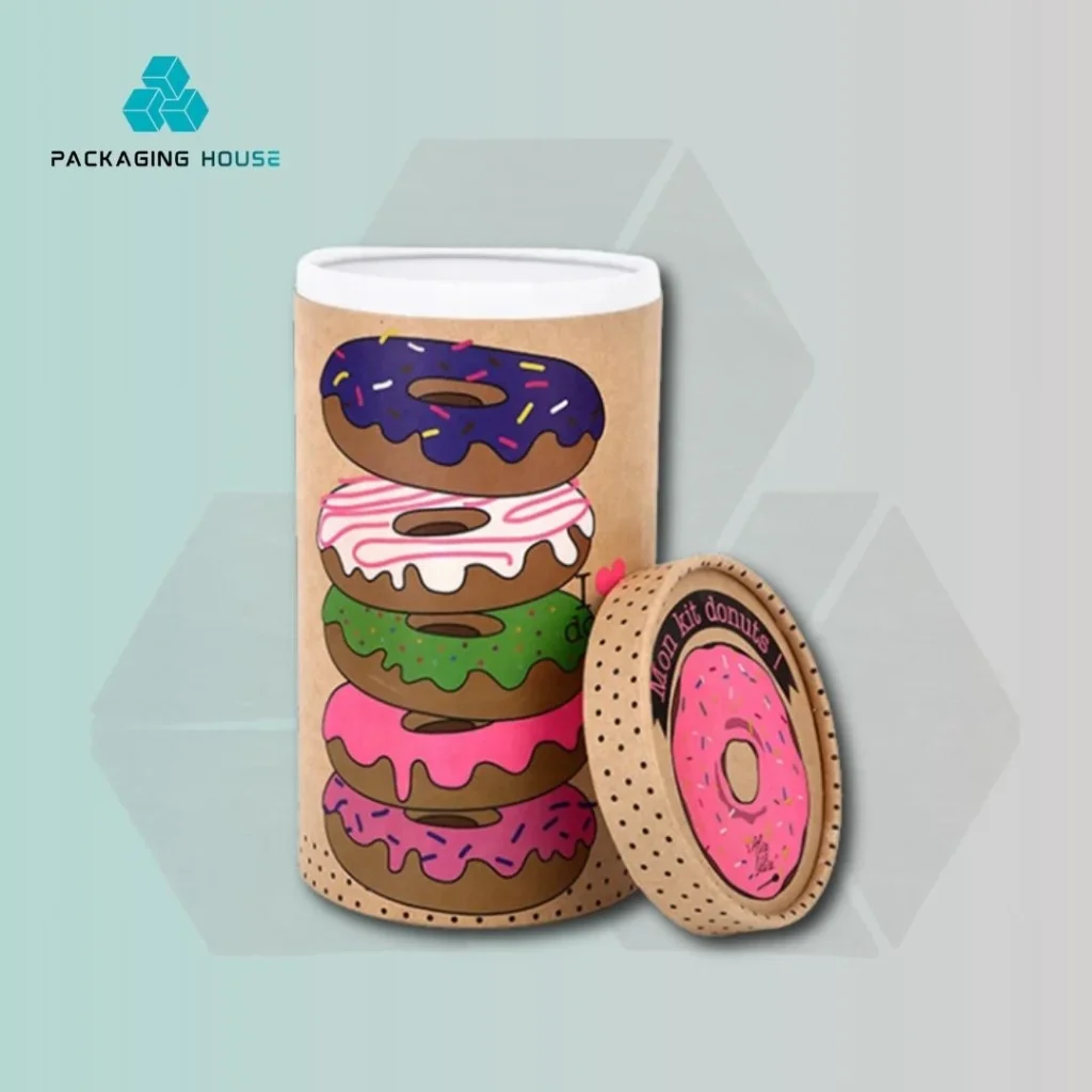 custom food tube kraft