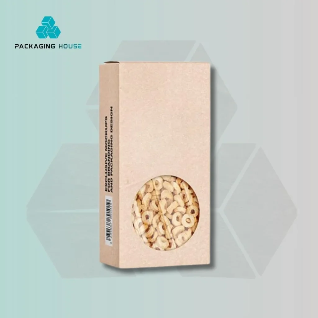 custom kraft cereal packaging box