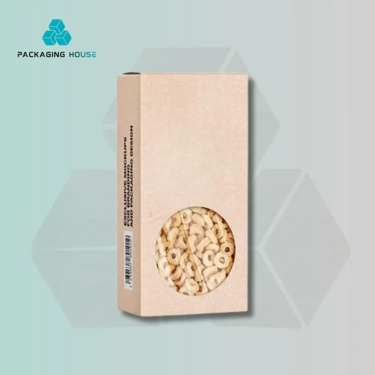 custom kraft cereal packaging box