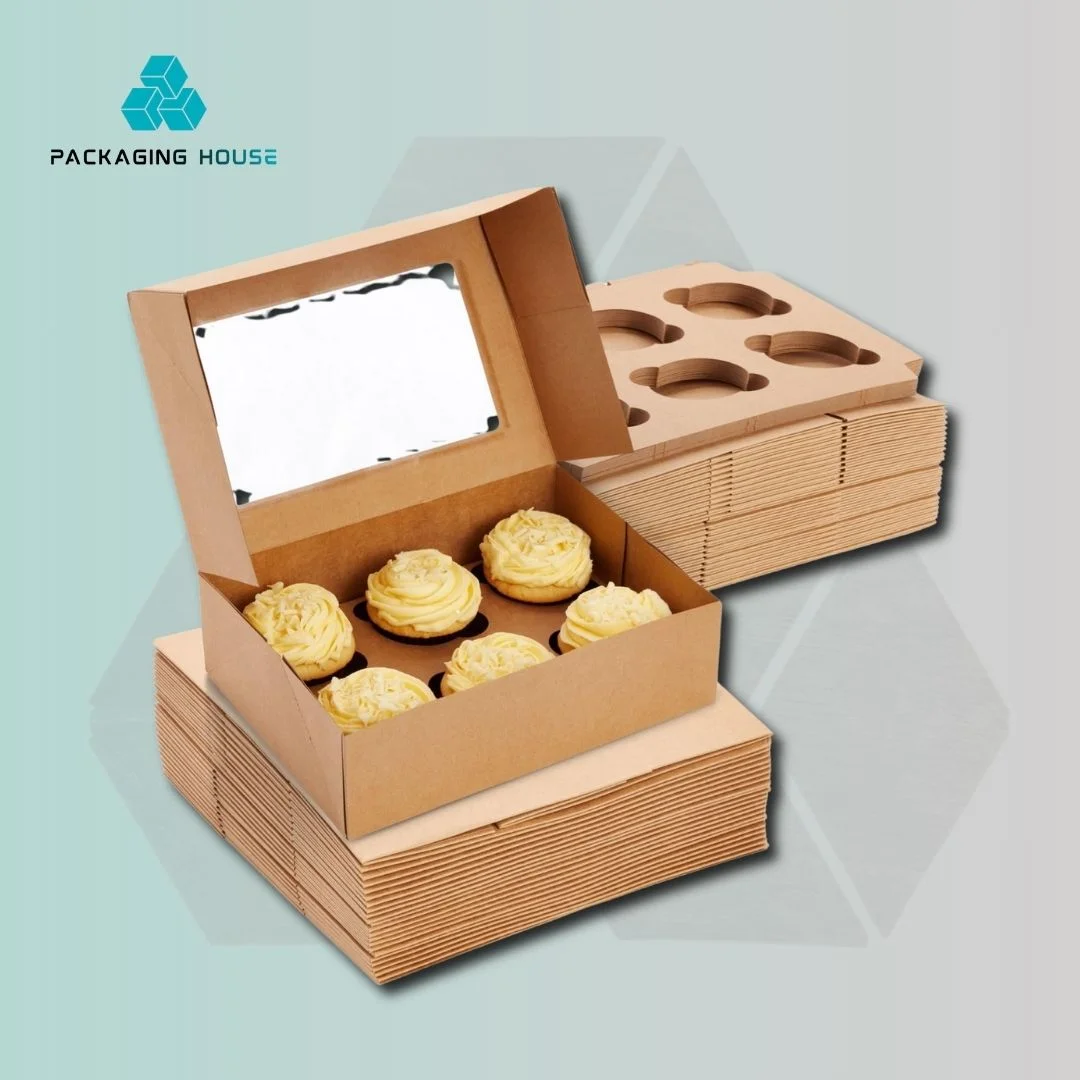 custom kraft cupcake boxes