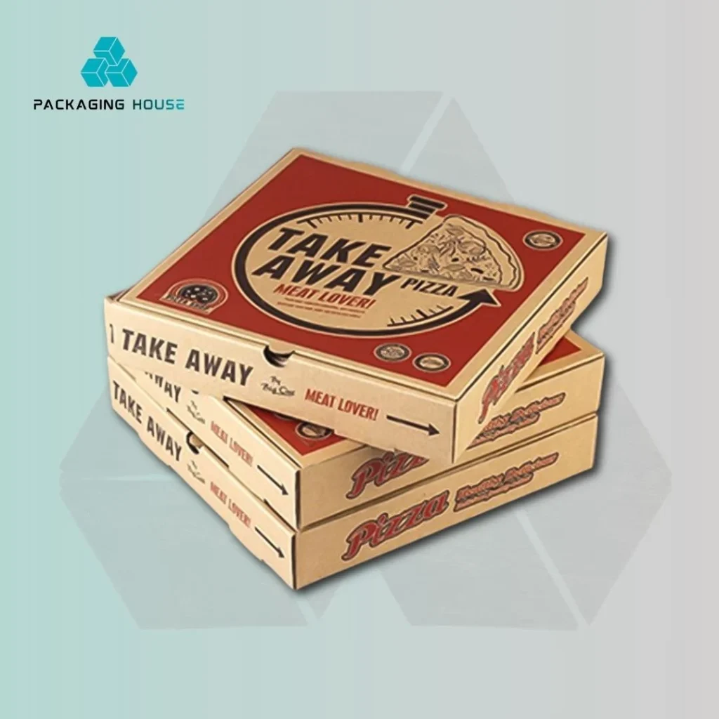 custom pizza take away box