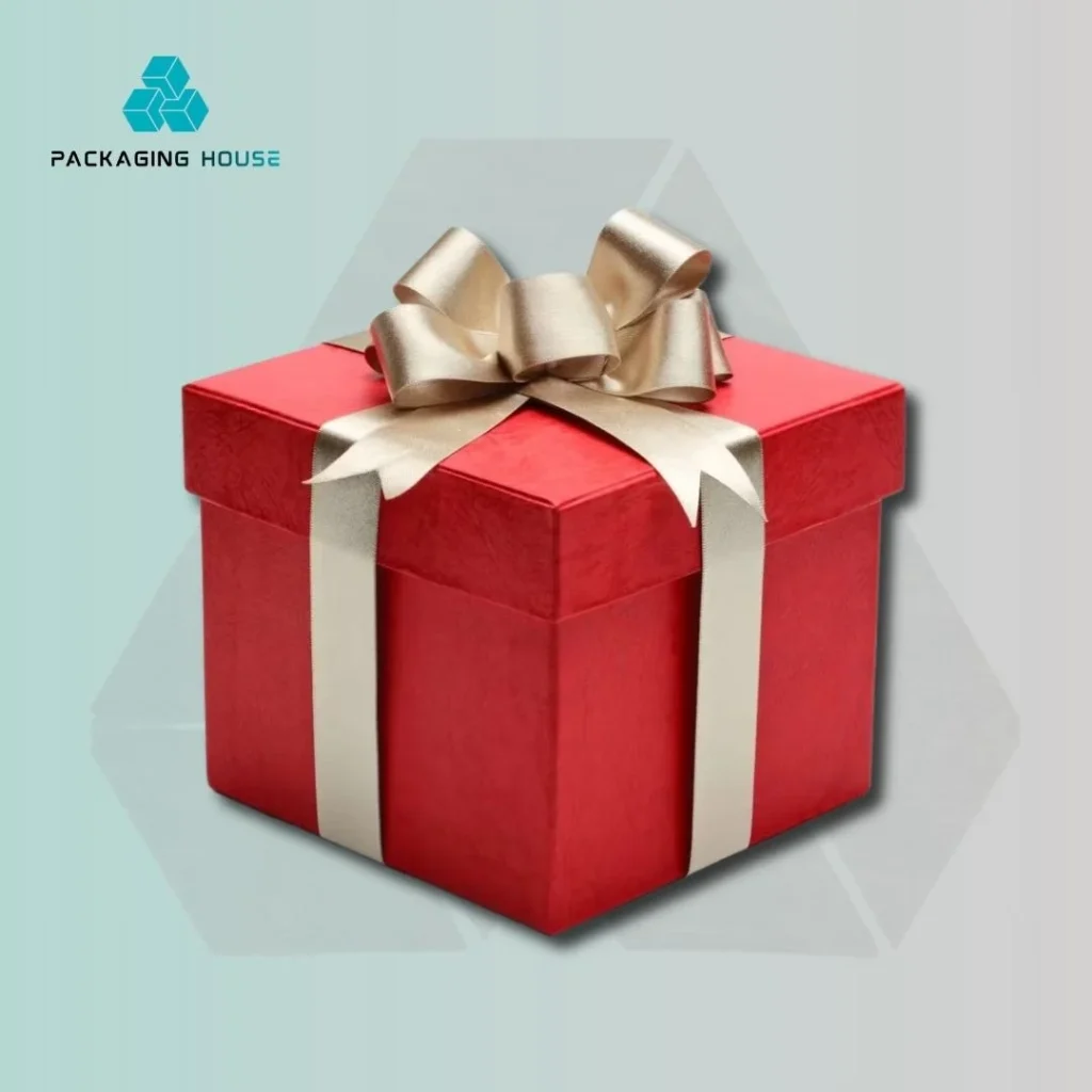 custom red gift box