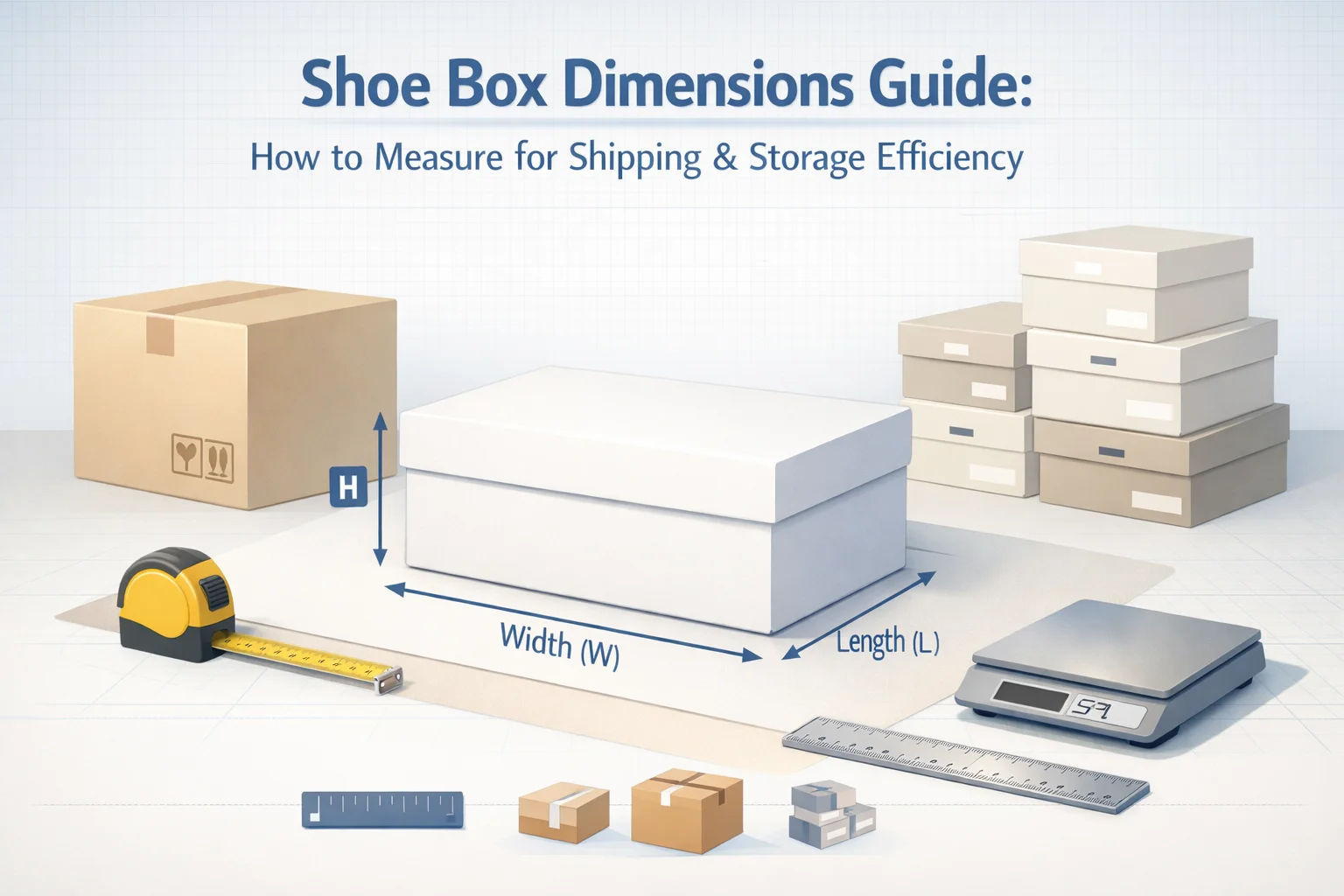 Shoe Box Dimensions Guide How to Measure for Shipping & Storage Efficiency