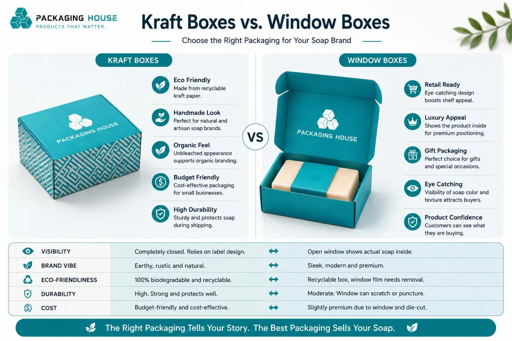 Kraft and window soap box comparison