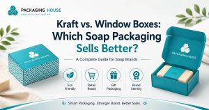 Kraft vs. Window soap packaging comparison