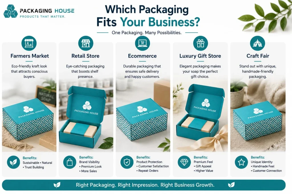 Custom soap packaging for different businesses