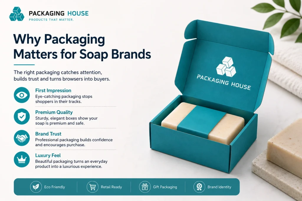 Premium custom soap packaging box